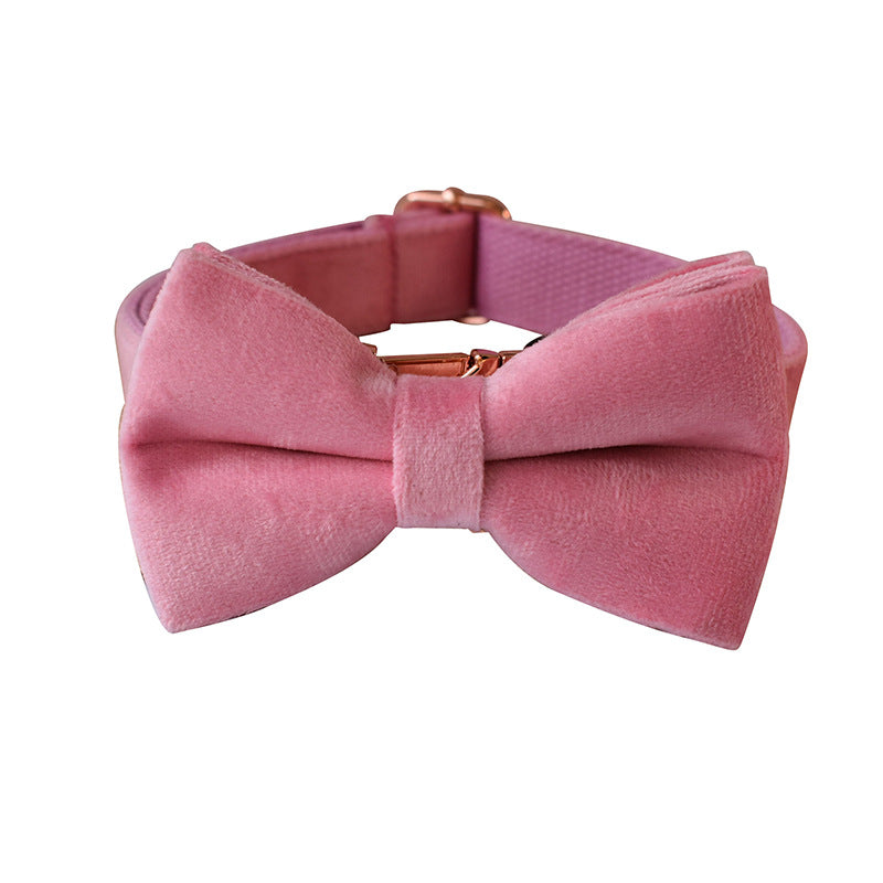 Dusty Rose : Dog bowtie and Lead for wedding